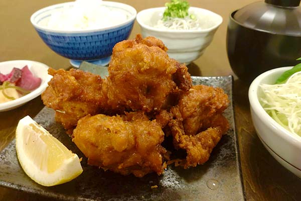 自家製唐揚げ定食