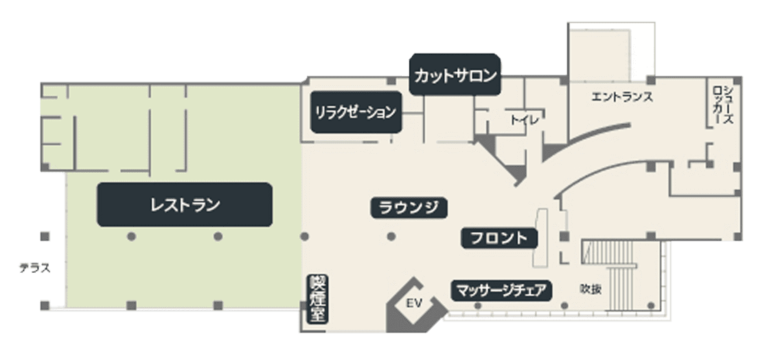 1階のフロアマップ